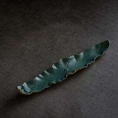 長款金色線香座 02 蓮葉香氛, 金