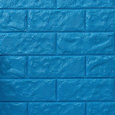 優質立體墊子磚塊樣式亮點壁紙貼, 深藍, 4個