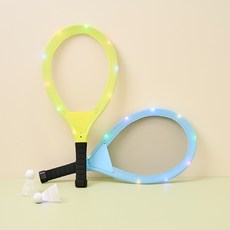 Modern House 兒童GYM閃亮LED大羽毛球拍2入+球2入組, 1套, 混合顏色