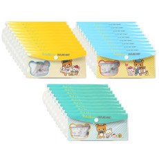 Feelbox 三角尺量角器 3 件套, 黃色、藍色、薄荷, 10套