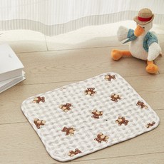 데이소이 고양이 러블리 캐릭터 디자인 방석매트, 09 곰인형, 1개