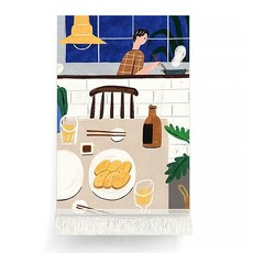 마켓에이 홈리 하우스 일러스트 하프커튼