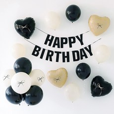 PARTYHAE 生日派對氣球組, 1套, A 05 芭蕾風愛心米色