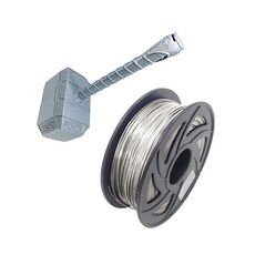 HotMine3D 打印機燈絲 PLA 絲銀 1kg 1.75mm, HM-SPLA004