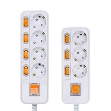 多功能5開4插延長線+4開3插延長線 BOM1023, 1套, 5m