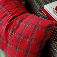 CASA VERDE 聖誕居家假日格紋枕頭套