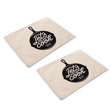 The Flow 單色調美味烹飪課亞麻餐墊 2入, 09, 42 x 32 cm, 2個