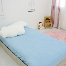레브라이프 타올 침구 스카이블루 매트리스커버