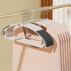 日常重點 防變形防肩角圓弧防滑衣架, 灰色, 30個