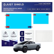 JUST SHIELD Pure Matte AG 特斯拉 Cybertruck 螢幕保護貼, 1套, 단일상품