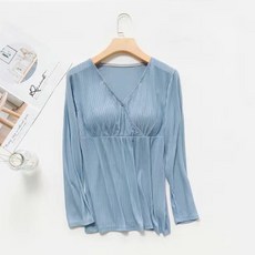 해피쎄븐 임산부 골지 셔츠