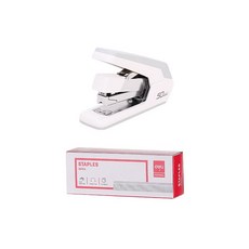 deLi Button Easy 33針訂書機0371+專用33針39704套組, 白色（訂書機）, 1套