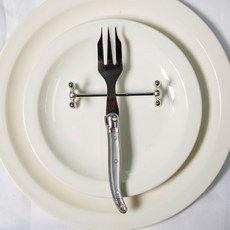 LAGUIOLE 拉吉爾 Jean Dubost 蛋糕叉 16.7cm, 銀色金屬, 1個