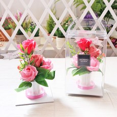 INCREKO 香皂花玫瑰10入零用錢蛋糕 2件組, 粉紅色