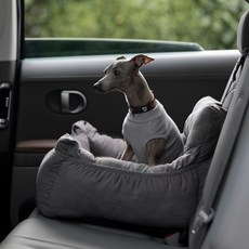 DDASUMI Pet Line 狗狗里貝卡汽車座椅, 1個, 灰色