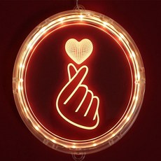 피쓰프리덤 손하트 무드등 16cm, 혼합색상