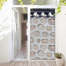 GGOOMIM 韓屋牆面玄關門壁貼 bh692, 混色