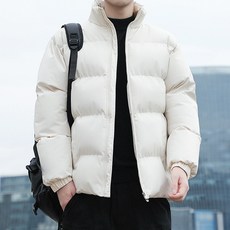 Elsso 男士Homme大尺碼冬季立領日常短版保暖鋪棉外套