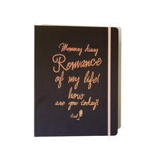 아이씨엘디자인 빈티지내지 양장 6공 메모리 다이어리, 블랙