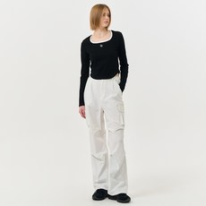 GENERAL IDEA 女性GNRL方形撞色長袖T恤 WBD4L01535