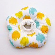 Yoreungae 寵物可愛花朵圖案柔軟頸圈, 1個, 04 水彩