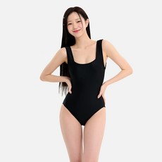 WEEK9 方領連身泳衣, 黑色