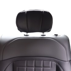 ezes Kia Tasman專用 第二排汽車頭枕頸枕, 1個, 單色黑