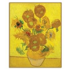 JDART 梵谷 向日葵 1 名畫 VG-08, 金色邊緣