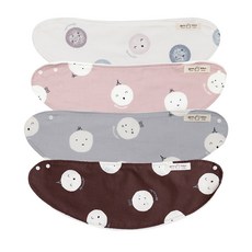 ggoom duboo 印花超細纖維圍兜4件組