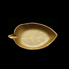 무다스 메탈 컬러 보테니컬 다용도 인테리어 트레이, 나뭇잎 C타입