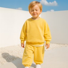 LITTLE RABBIT 春秋Bong Bong素色套裝