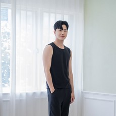 [韓國製造]A-ONE男性刷毛肌肉背心