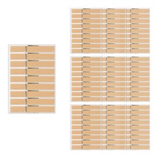 Uniart 木製夾子 特大 9p, 原木, 10個