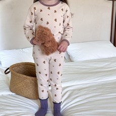 EYOUMONG 兒童米歇爾內搭家居服上下套裝