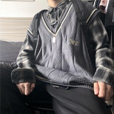 Black101 男款 Meimigo V領休閒寬鬆版背心 FC-2319509