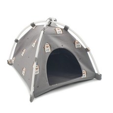 dochiqueen 可愛寵物刺蝟帳篷躲藏處 棉質 洗澡的刺蝟, 灰色, 1個