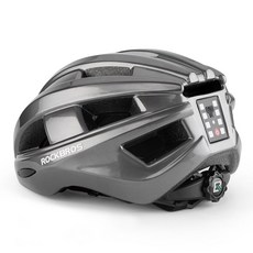 ROCKBROS 一體成型自行車尾燈安全帽 ZK-013, 灰色