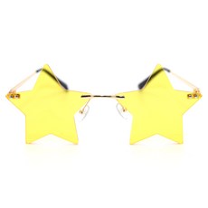 LivingDA 奢華星星眼鏡, 1個, 黃色