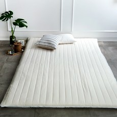 Oliver House 棉布床墊套, 象牙白