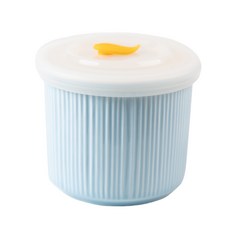 incoc 陶瓷副食品保鮮碗 250ml, Blue, 1入