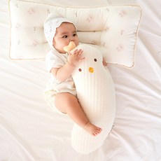 베베누보 순면 누빔 사계절 아기 바디필로우, 꼬꼬