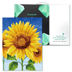 TUCO.B 藝術鑽石畫DIY套組 30 x 40 cm, 向日葵(D30-7), 1套