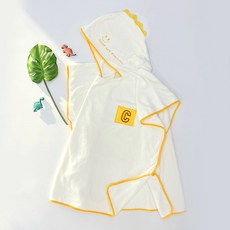 宇宙兒童款字母恐龍連帽浴袍