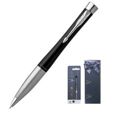 PARKER Urban Twist CT圓珠筆 霧面黑+圓珠筆替換芯, 消光黑色, 1組