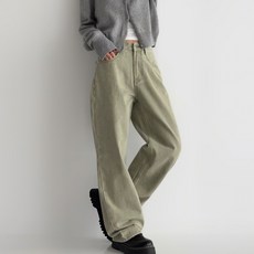 Lalaon 女款長/短版寬版顏料染棉褲 26TSP3631
