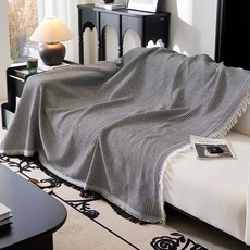 셀렉투유 다용도 미끄럼방지 소파 커버, 블랙, 1개