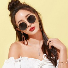 MELACME 輕質圓形金屬偏光太陽鏡