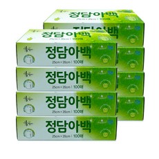 정담아 위생백 25 x 35 cm 100p, 100개입, 8개