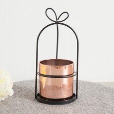 flowertree 鐵製鳥籠玫瑰金花盆, 1個, 參考詳細說明