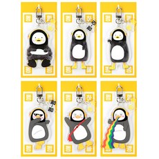 Pengsoo 壓克力鑰匙圈 6款, 混色, 1套